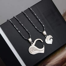 Load image into Gallery viewer, PINKSEE 1 Pair Titanium Steel Heart Shape Pendant Necklaces Men Women Couple Lover I Love You Necklace Jewelry Gifts 19 Styles - accessories4girls
