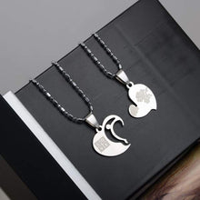 Load image into Gallery viewer, PINKSEE 1 Pair Titanium Steel Heart Shape Pendant Necklaces Men Women Couple Lover I Love You Necklace Jewelry Gifts 19 Styles - accessories4girls