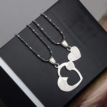 Load image into Gallery viewer, PINKSEE 1 Pair Titanium Steel Heart Shape Pendant Necklaces Men Women Couple Lover I Love You Necklace Jewelry Gifts 19 Styles - accessories4girls