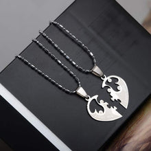 Load image into Gallery viewer, PINKSEE 1 Pair Titanium Steel Heart Shape Pendant Necklaces Men Women Couple Lover I Love You Necklace Jewelry Gifts 19 Styles - accessories4girls