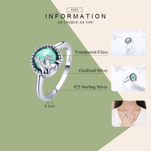 Load image into Gallery viewer, WOSTU Design Real 925 Sterling Silver Love of Mermaid Crystal Finger Rings For Women Original Jewelry Party Wedding Gift CQR361 - accessories4girls