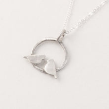 Load image into Gallery viewer, Couple bird Charm Camping Necklace  Circle Mountain Pendant Necklace Women Girl - accessories4girls