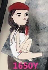Cute Girl  Harajuku Acrylic PIns Brooch Badge Cartoon Bag Badge - accessories4girls