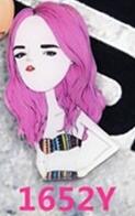 Cute Girl  Harajuku Acrylic PIns Brooch Badge Cartoon Bag Badge - accessories4girls