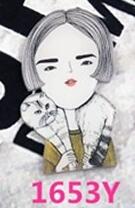 Load image into Gallery viewer, Cute Girl  Harajuku Acrylic PIns Brooch Badge Cartoon Bag Badge - accessories4girls