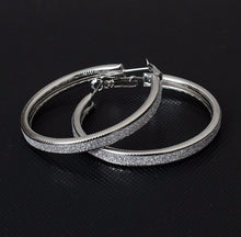 Load image into Gallery viewer, Simple fashion gold color Silver plated geometric big round earrings - accessories4girls