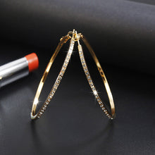 Load image into Gallery viewer, Simple fashion gold color Silver plated geometric big round earrings - accessories4girls