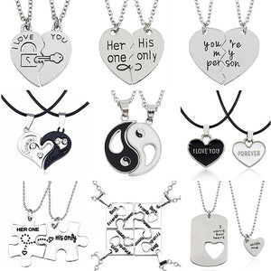 Best Friends Necklace Pendant Couples Paired  Necklaces&Pendants Unisex  Gift - accessories4girls