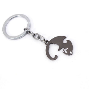 Cute Couples Jewelry animal Necklaces Black white Couple Necklace cat Pendants - accessories4girls