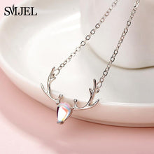 Load image into Gallery viewer, SMJEL Vintage Elk Deer Necklaces silver 925 - accessories4girls