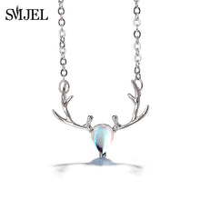 Load image into Gallery viewer, SMJEL Vintage Elk Deer Necklaces silver 925 - accessories4girls