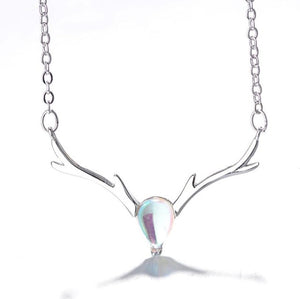 SMJEL Vintage Elk Deer Necklaces silver 925 - accessories4girls
