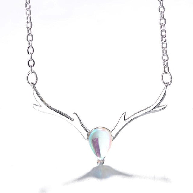 SMJEL Vintage Elk Deer Necklaces silver 925 - accessories4girls