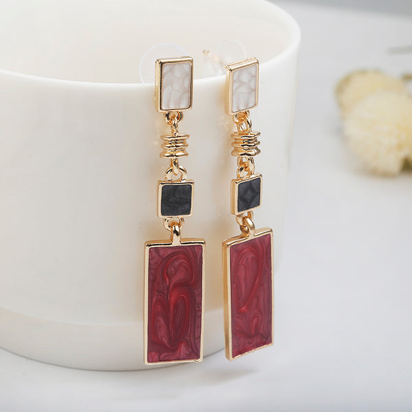 Korean Style Simple Design Geometric Earrings - accessories4girls