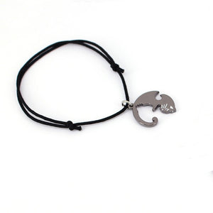 Cute Couples Jewelry animal Necklaces Black white Couple Necklace cat Pendants - accessories4girls