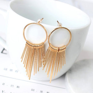 Tassel Star Earrings Geometry Drop Earring For Women Statement Earrings Wholesale - accessories4girls