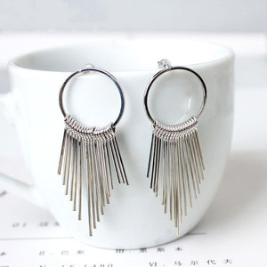 Tassel Star Earrings Geometry Drop Earring For Women Statement Earrings Wholesale - accessories4girls