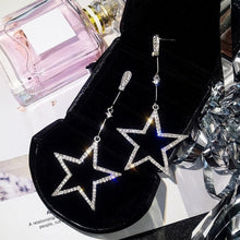 Load image into Gallery viewer, Tassel Star Earrings Geometry Drop Earring For Women Statement Earrings Wholesale - accessories4girls