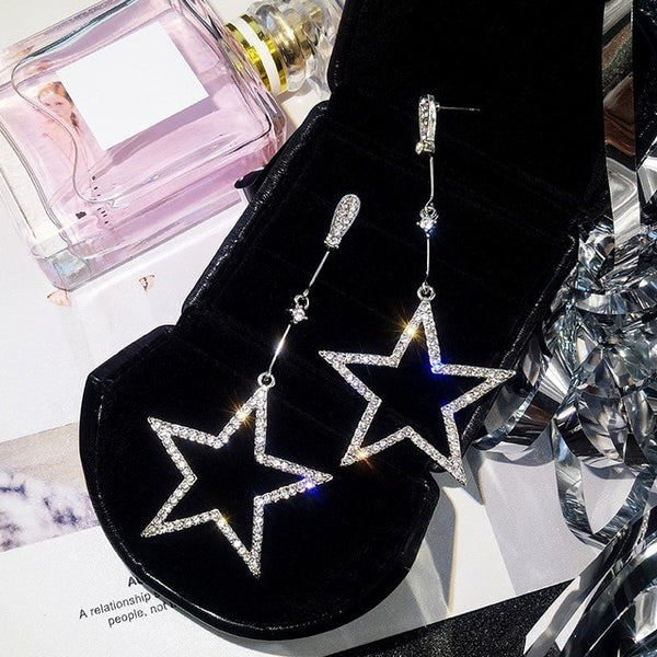Tassel Star Earrings Geometry Drop Earring For Women Statement Earrings Wholesale - accessories4girls