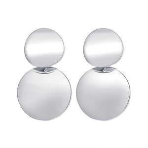 Earrings 2019 Metal Round Earrings Drop Earring Modern Jewelry Pun - accessories4girls
