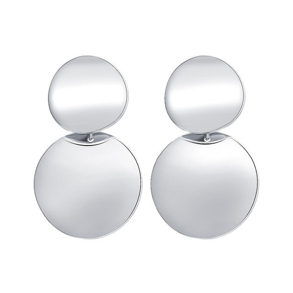Earrings 2019 Metal Round Earrings Drop Earring Modern Jewelry Pun - accessories4girls