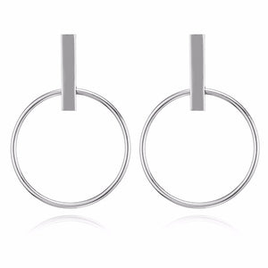 Earrings 2019 Metal Round Earrings Drop Earring Modern Jewelry Pun - accessories4girls