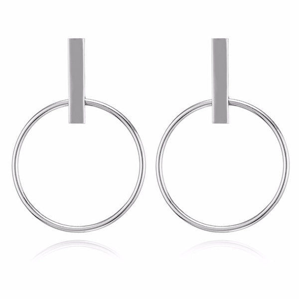 Earrings 2019 Metal Round Earrings Drop Earring Modern Jewelry Pun - accessories4girls