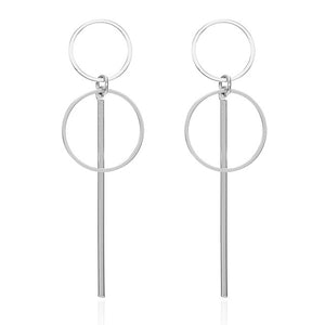 Earrings 2019 Metal Round Earrings Drop Earring Modern Jewelry Pun - accessories4girls