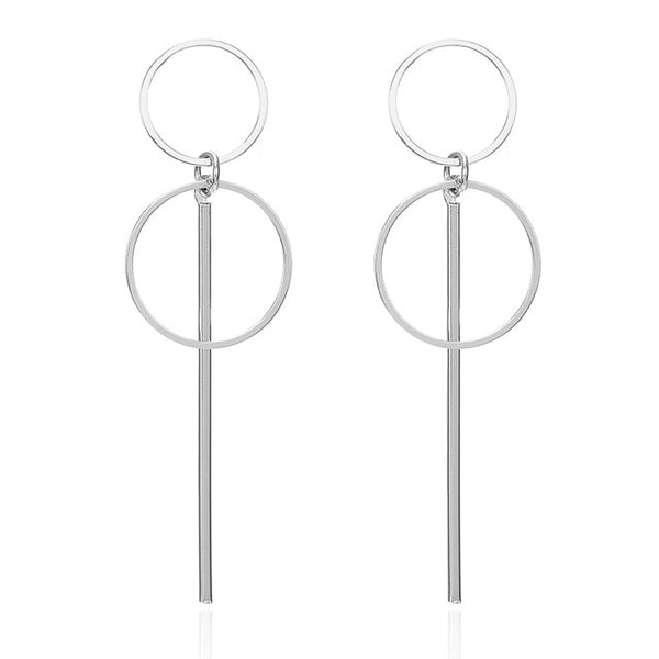 Earrings 2019 Metal Round Earrings Drop Earring Modern Jewelry Pun - accessories4girls