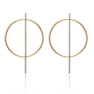 Earrings 2019 Metal Round Earrings Drop Earring Modern Jewelry Pun - accessories4girls