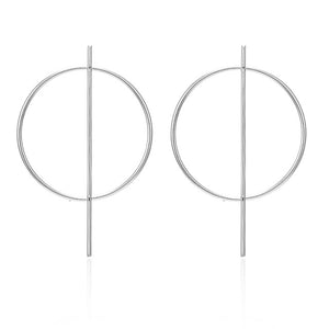 Earrings 2019 Metal Round Earrings Drop Earring Modern Jewelry Pun - accessories4girls