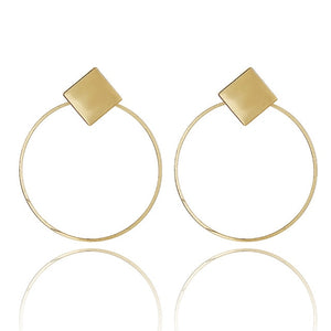 Earrings 2019 Metal Round Earrings Drop Earring Modern Jewelry Pun - accessories4girls