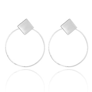 Earrings 2019 Metal Round Earrings Drop Earring Modern Jewelry Pun - accessories4girls