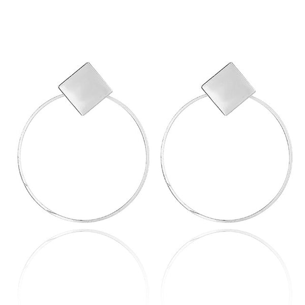 Earrings 2019 Metal Round Earrings Drop Earring Modern Jewelry Pun - accessories4girls
