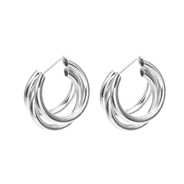 Earrings 2019 Metal Round Earrings Drop Earring Modern Jewelry Pun - accessories4girls