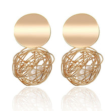 Load image into Gallery viewer, Earrings 2019 Metal Round Earrings Drop Earring Modern Jewelry Pun - accessories4girls