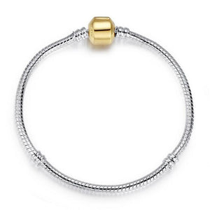 Original 925 Sterling Silver Snake Chain Bangle & Bracelet - accessories4girls