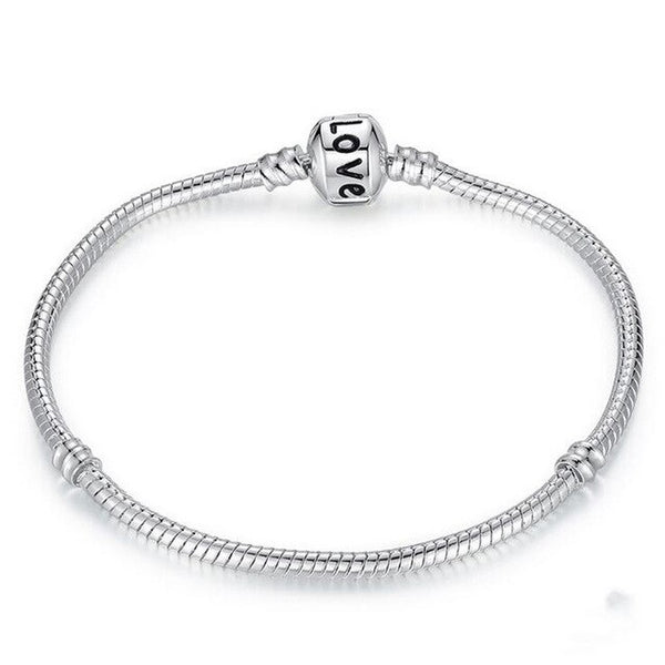 Original 925 Sterling Silver Snake Chain Bangle & Bracelet - accessories4girls