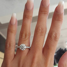 Load image into Gallery viewer, New Trendy Crystal  Engagement Claws Design Hot Sale Rings For Women AAA White Zircon Cubic elegant rings Female Wedding jewerly - accessories4girls