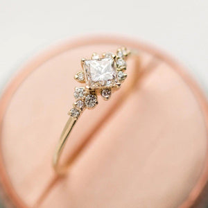 New Trendy Crystal  Engagement Claws Design Hot Sale Rings For Women AAA White Zircon Cubic elegant rings Female Wedding jewerly - accessories4girls