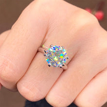 Load image into Gallery viewer, Hot-selling standard 925 sterling silver rings exquisite zircon fashion classic jewelry engagement anniversary gift party - accessories4girls