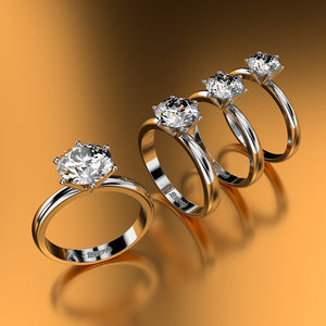 Hot-selling standard 925 sterling silver rings exquisite zircon fashion classic jewelry engagement anniversary gift party - accessories4girls