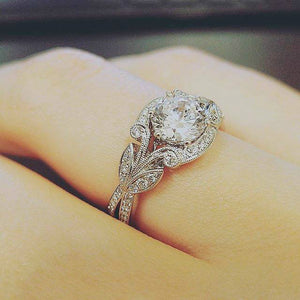 New Trendy Crystal  Engagement Claws Design Hot Sale Rings For Women AAA White Zircon Cubic elegant rings Female Wedding jewerly - accessories4girls